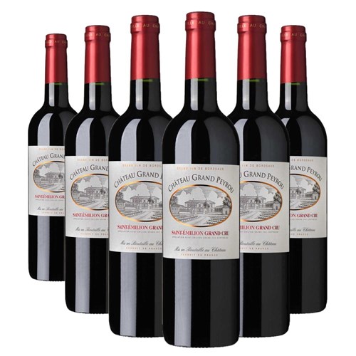 Case of 6 Chateau Grand Peyrou Grand Cru St Emilion 75cl Red Wine